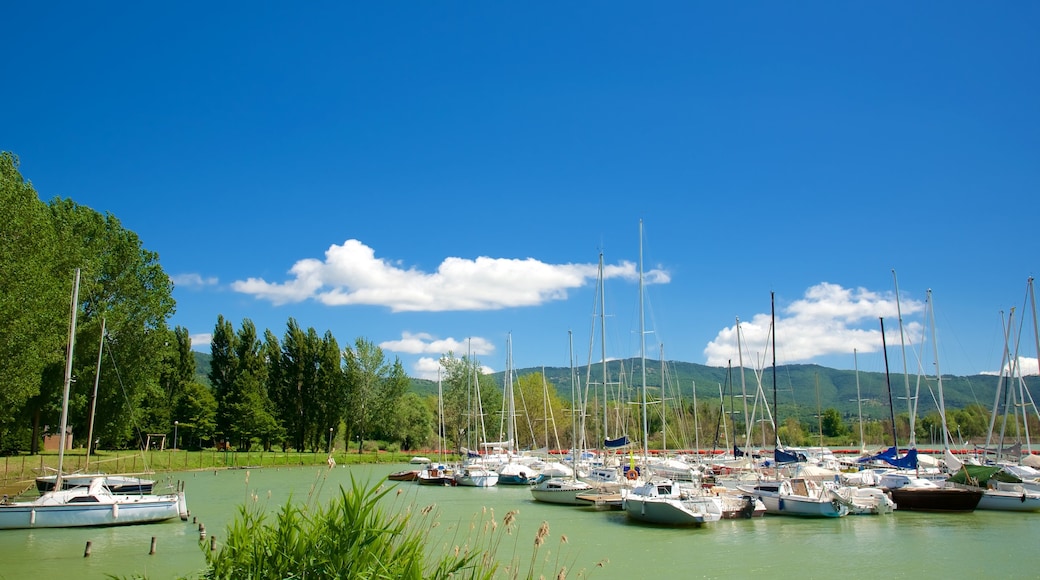 Tuoro sul Trasimeno featuring general coastal views, boating and a bay or harbor