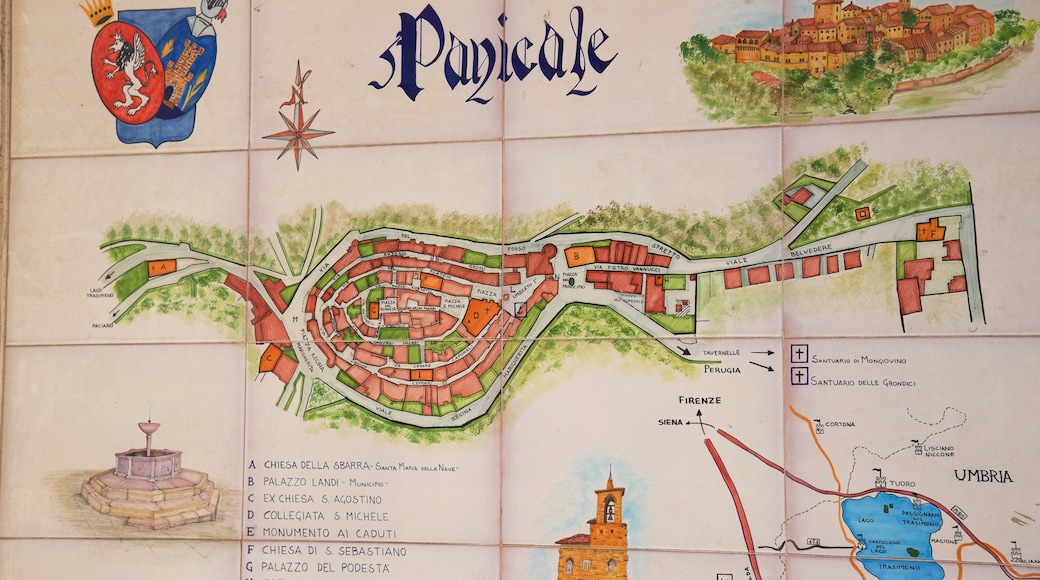 Panicale showing signage