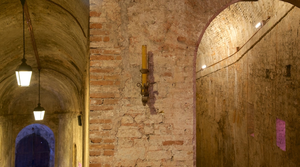 Rocca Paolina showing heritage architecture and interior views