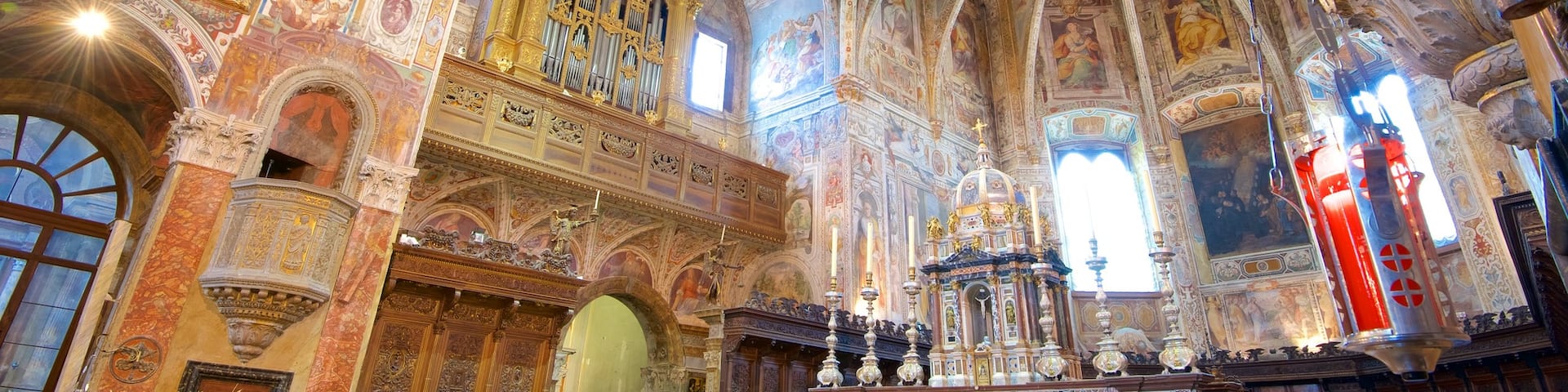 Basilica San Pietro which includes heritage architecture, religious elements and interior views