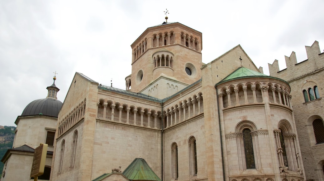 Trentos katedral som inkluderar en kyrka eller katedral och historisk arkitektur