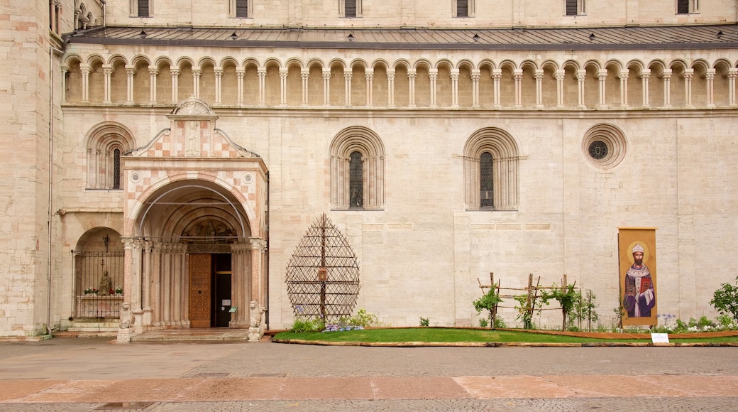 Trento Cathedral which includes a church or cathedral and heritage architecture