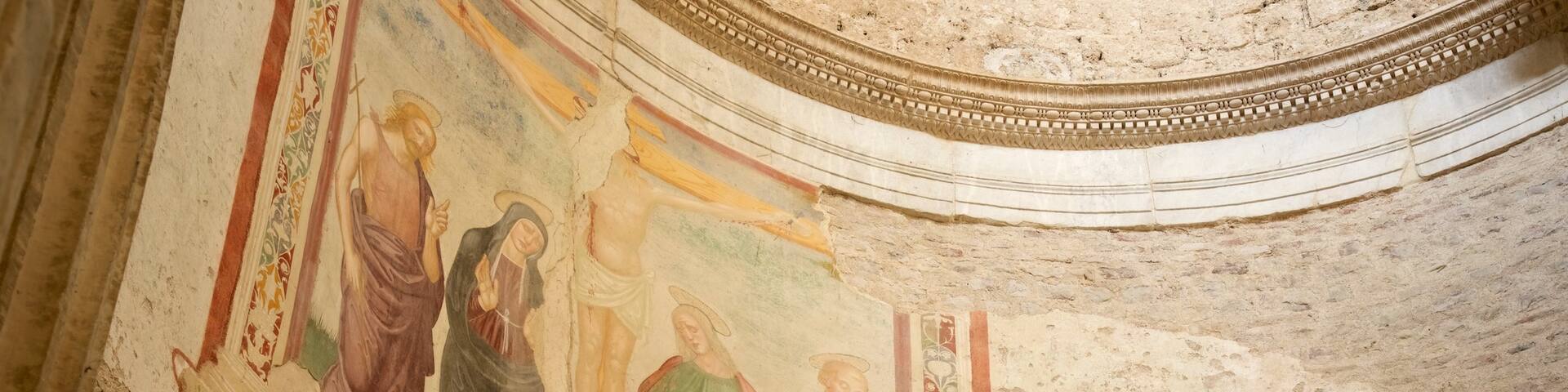 Basilica of San Salvatore showing heritage architecture and interior views