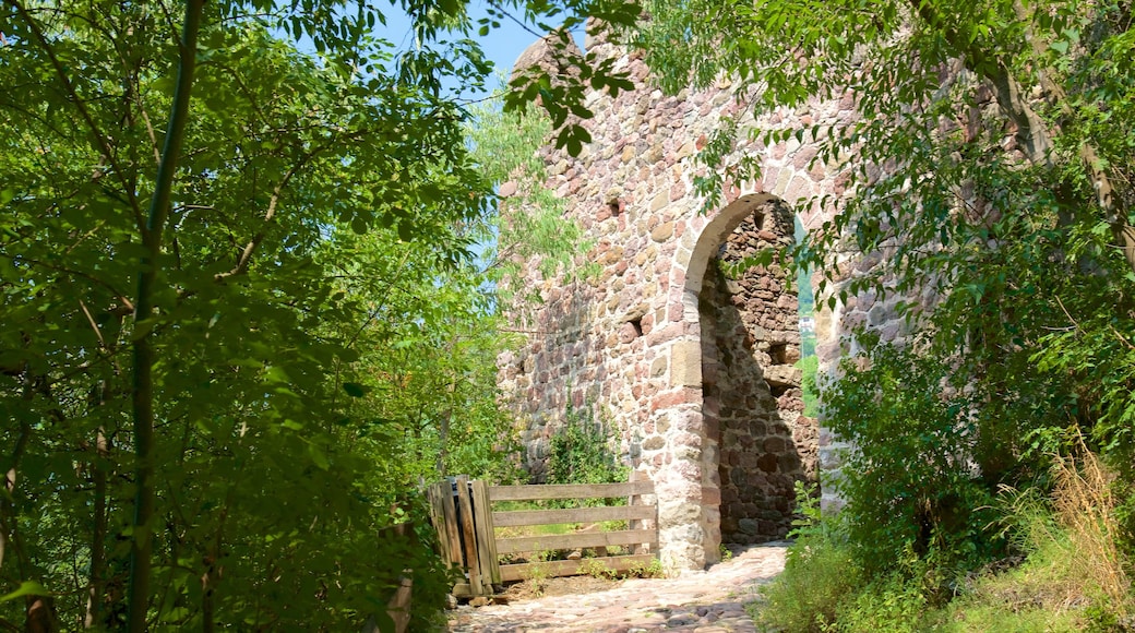 Runkelsteinin linna johon kuuluu vanha arkkitehtuuri ja linna