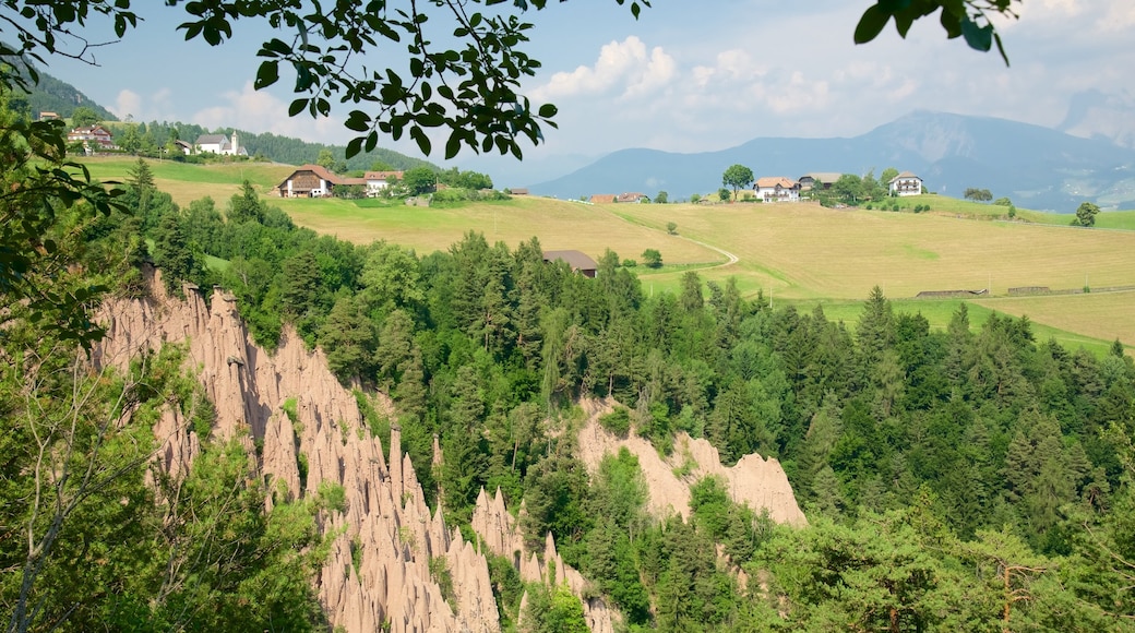 Renon caratteristiche di vista del paesaggio e terreno coltivato