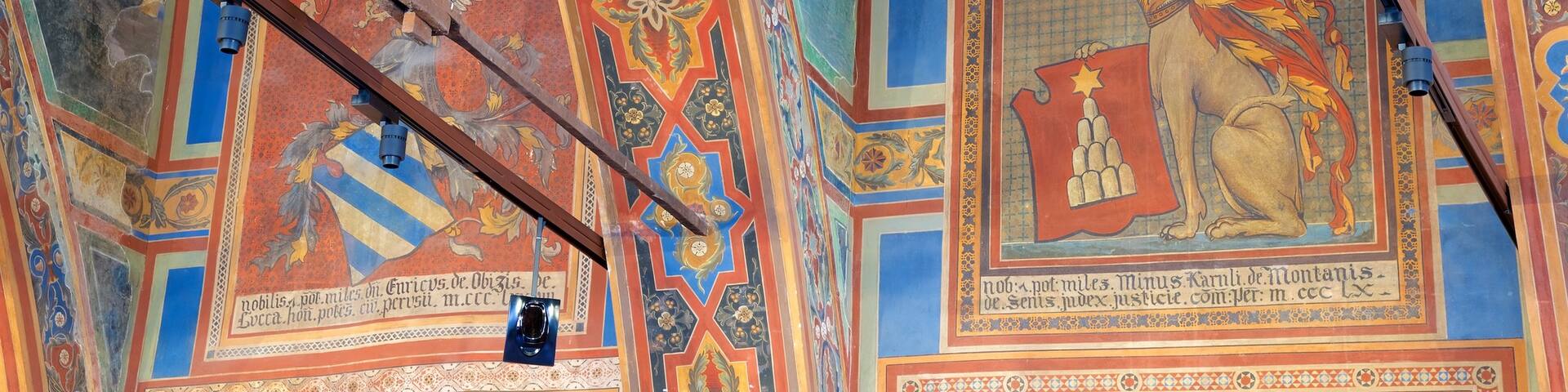 Perugia featuring interior views and art