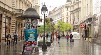 Knez Mihailova Street welches beinhaltet Stadt und historische Architektur