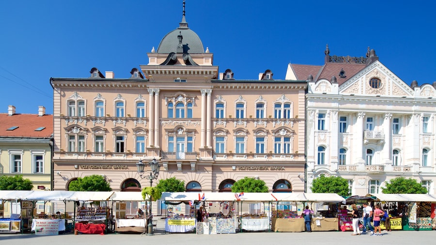 Novi Sad presenterar marknader, historisk arkitektur och gatuliv