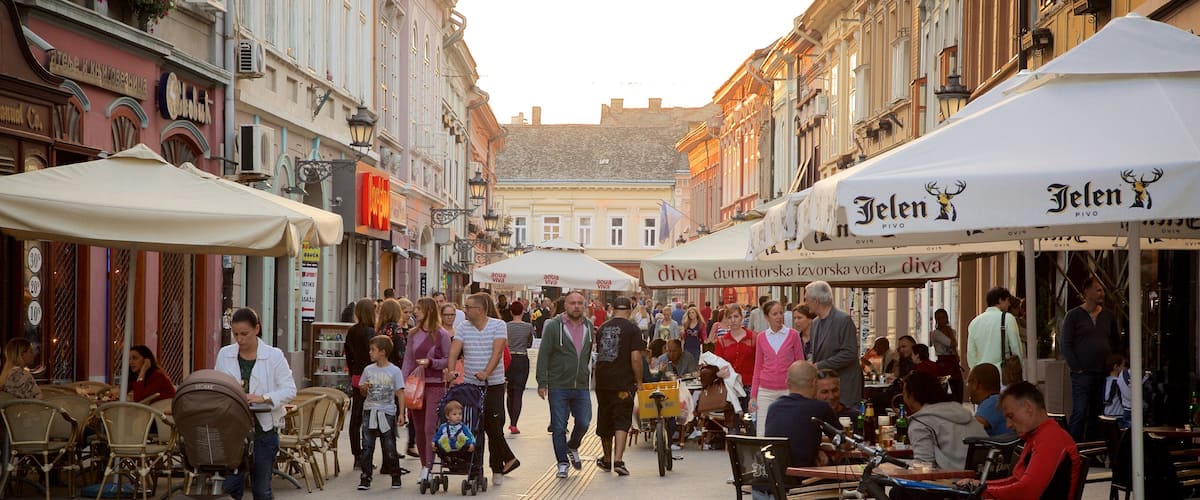 Novi Sad ofreciendo una ciudad, patrimonio de arquitectura y escenas urbanas