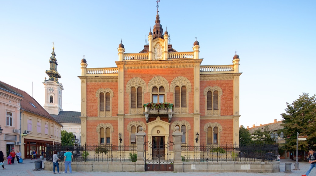 Novi Sad featuring katunäkymät, kaupunki ja linna