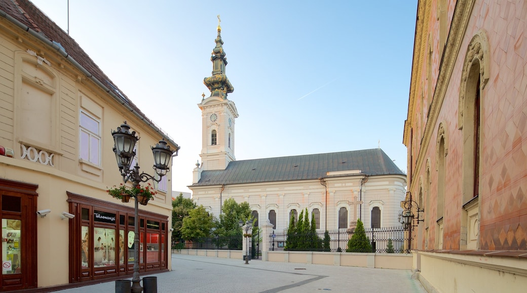 Novi Sad que inclui arquitetura de patrimĂŽnio e uma igreja ou catedral