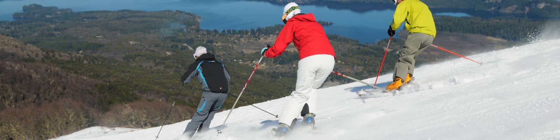 Cerro Bayo featuring snow, a lake or waterhole and snow skiing