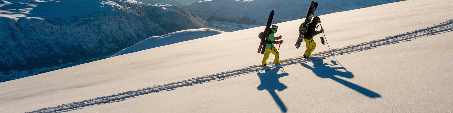 Myrkdalen which includes mountains, landscape views and snow