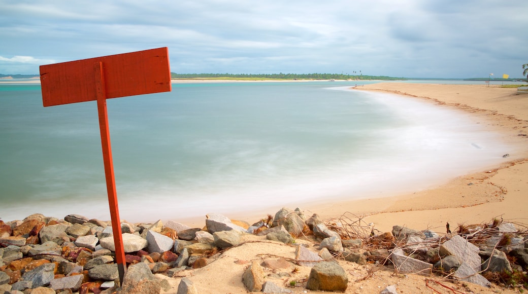 Barra do Cunhau bevat algemene kustgezichten, rotsachtige kustlijn en een zandstrand