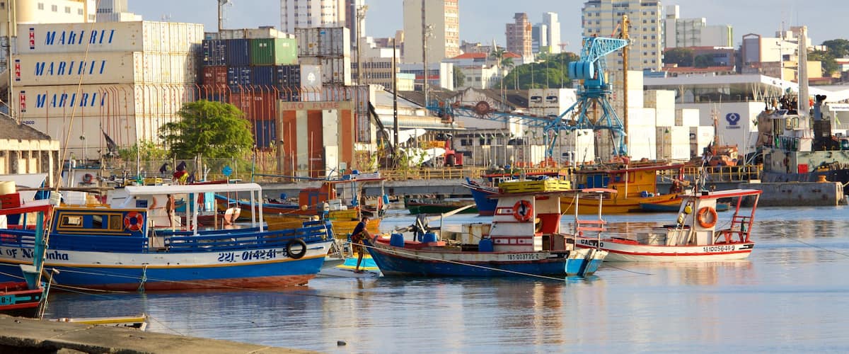 Natal featuring boating and a marina