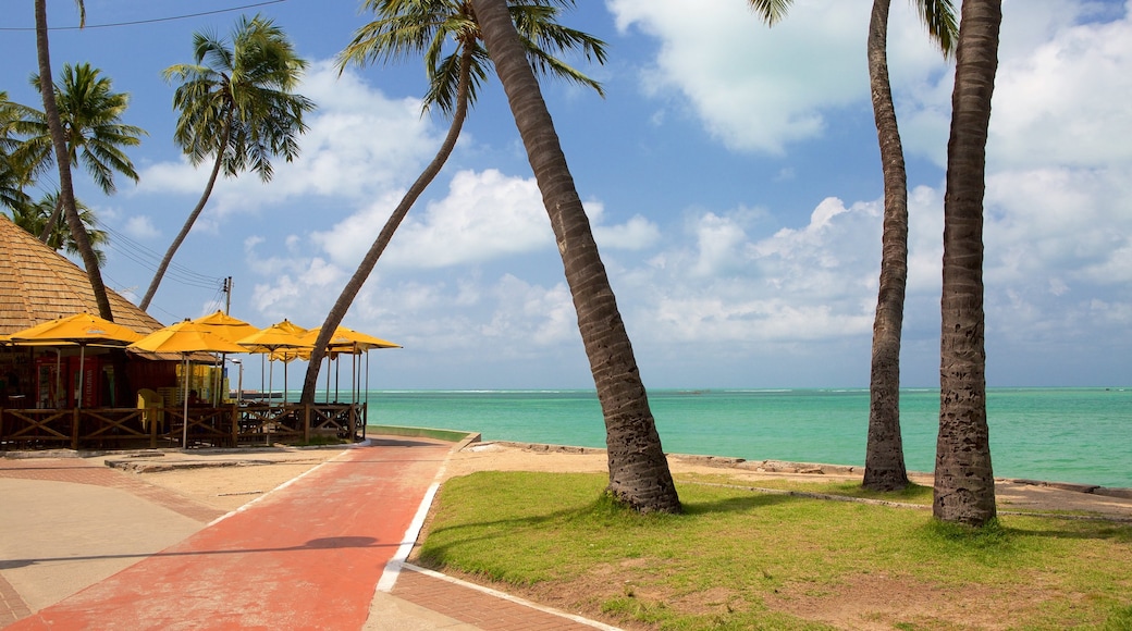 Praia de Ponta Verde das einen allgemeine Küstenansicht und Küstenort