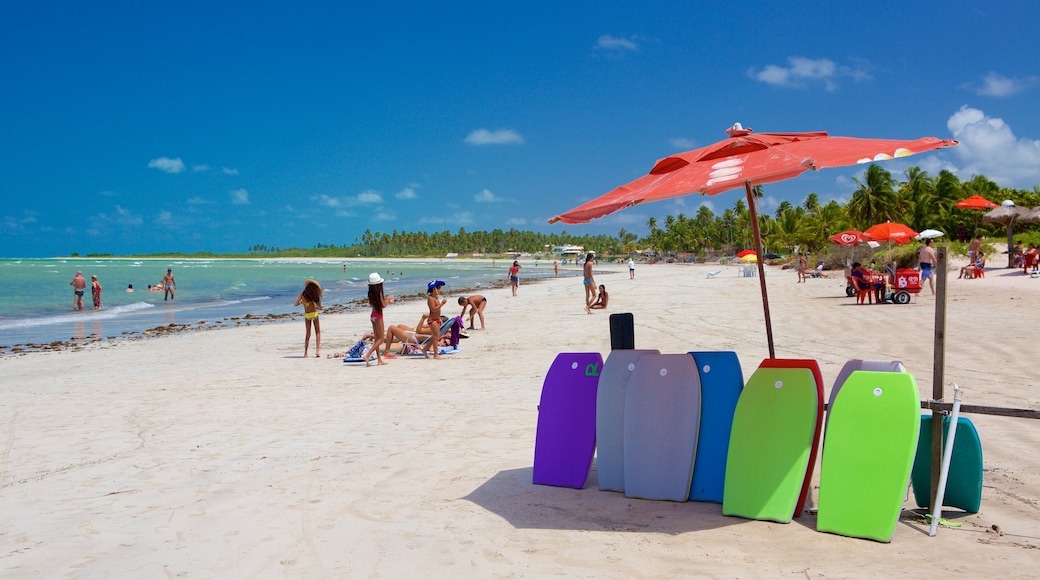 Paripueira Beach showing a sandy beach, general coastal views and water sports
