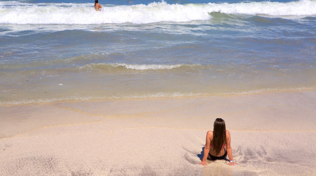 Maceio showing waves, a beach and general coastal views