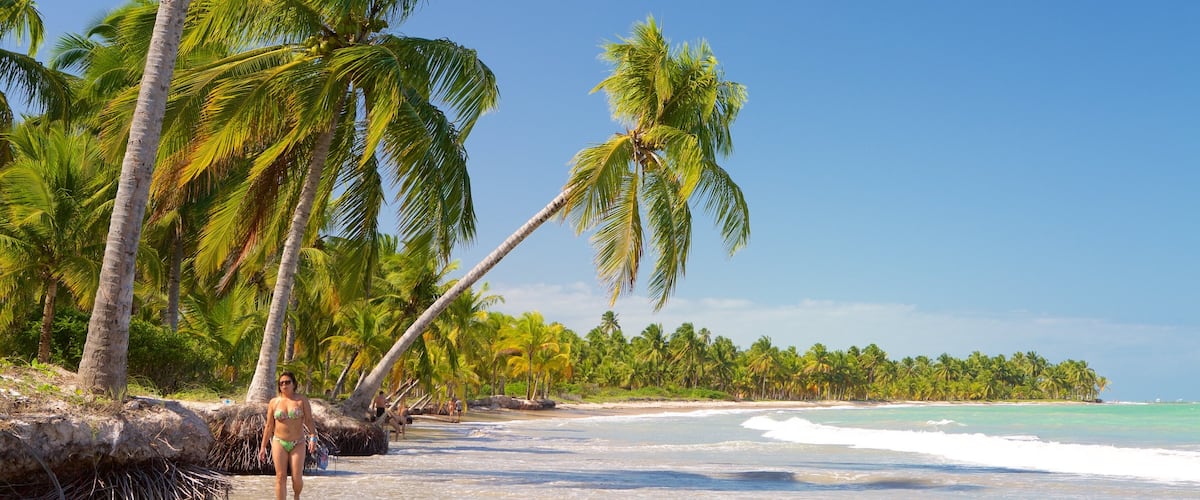 Praia de Ipioca caracterizando cenas tropicais, paisagens litorâneas e uma praia de areia