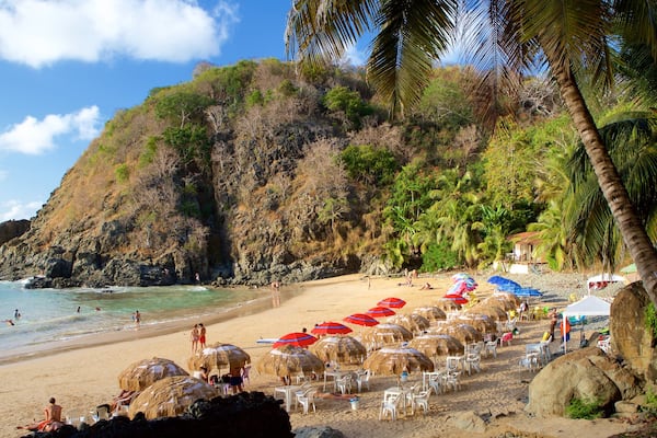 Cachorro Beach showing a beach, a luxury hotel or resort and general coastal views