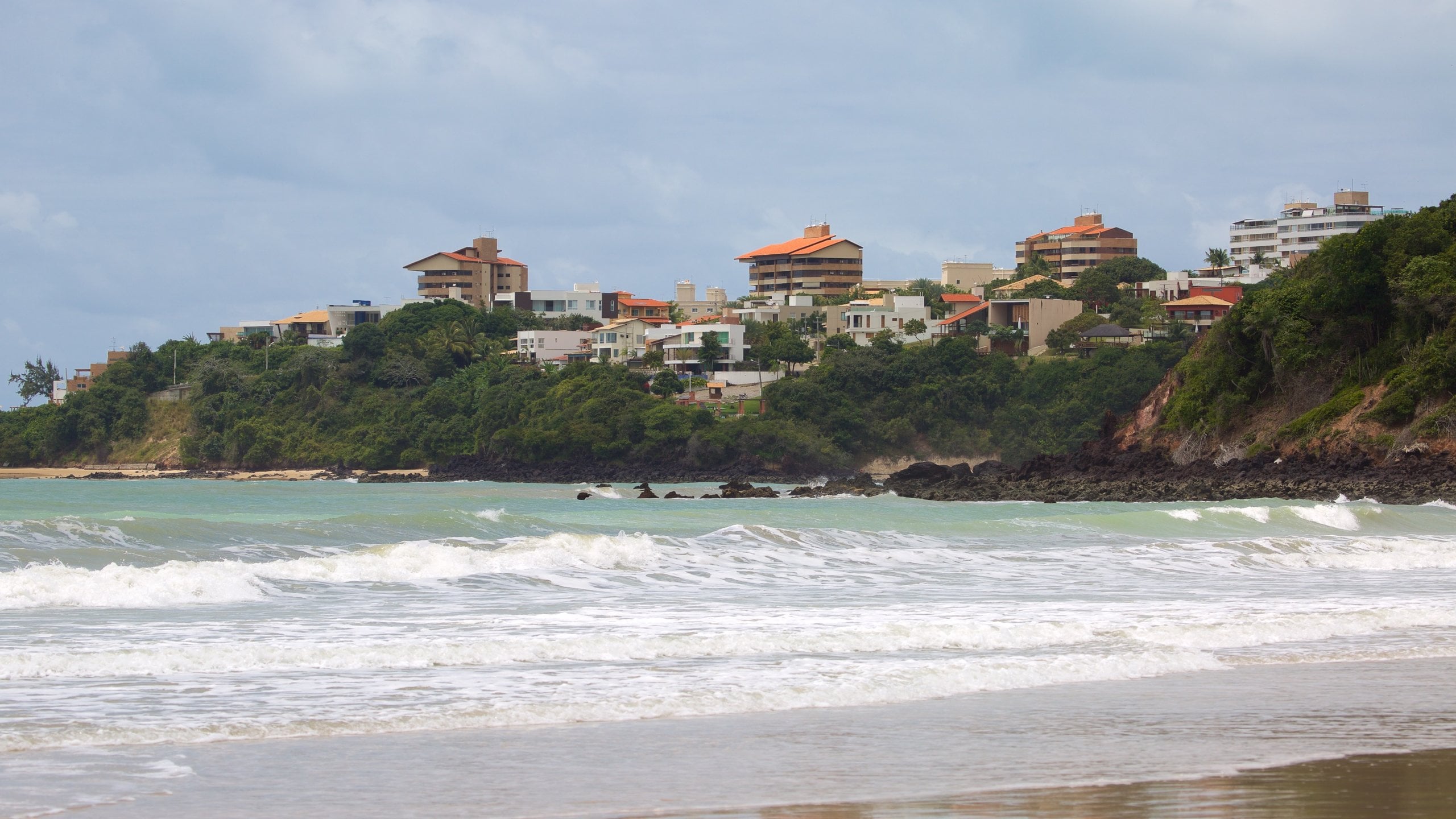 Cotovelo Beach featuring general coastal views and a coastal town