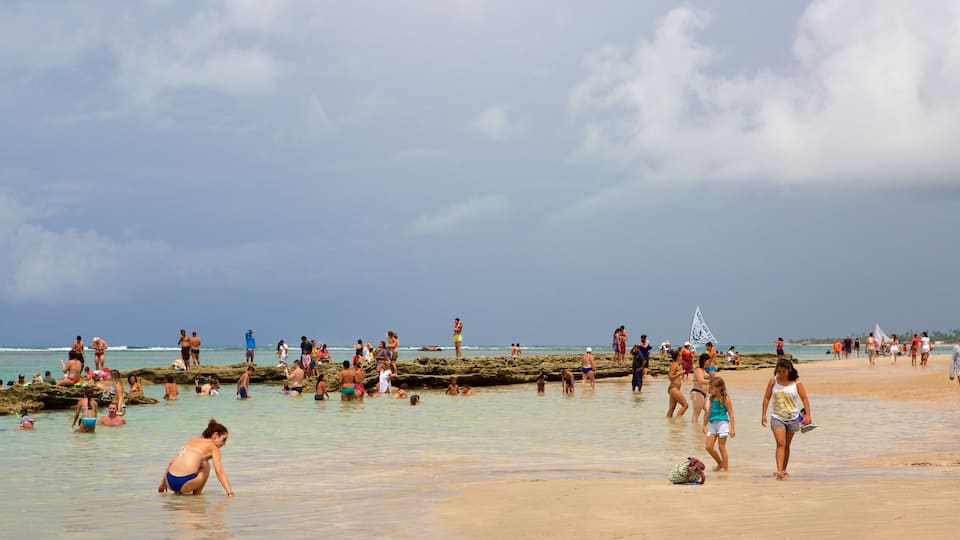 Porto de Galinhas featuring swimming, a sandy beach and general coastal views