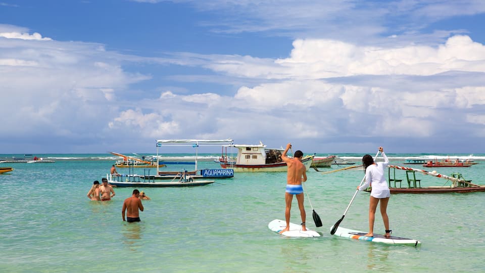 Porto de Galinhas showing general coastal views, water sports and swimming