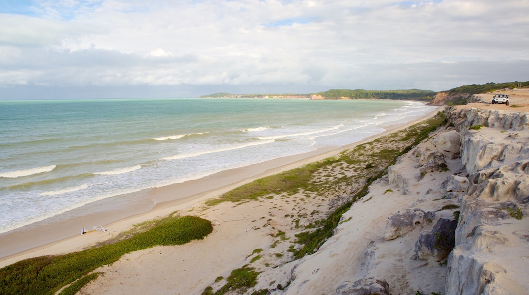 Pipa mostrando spiaggia sabbiosa e vista della costa