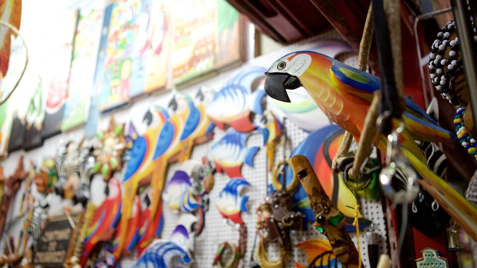 Mercado Modelo featuring shopping and interior views