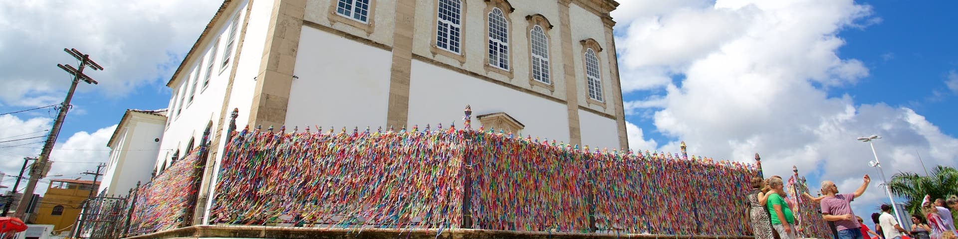 Church of Nosso Senhor do Bonfim which includes a church or cathedral and religious elements