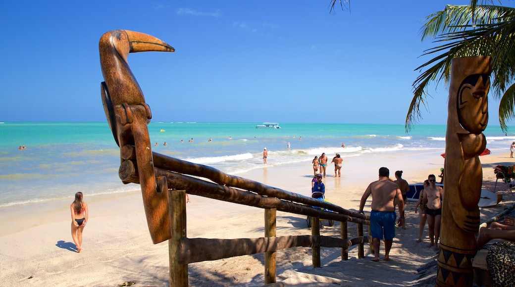 Maceió mostrando una playa de arena, escenas tropicales y vistas generales de la costa