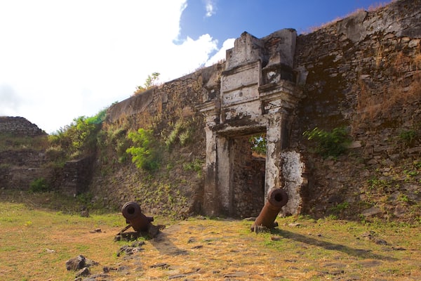 Remedios Fort which includes military items, a ruin and heritage elements