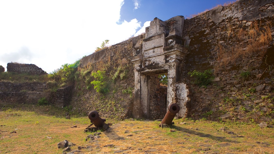 Remedios Fort featuring a ruin, heritage elements and military items