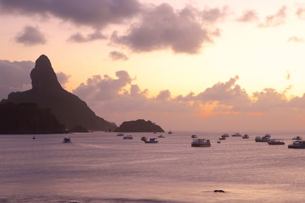 Santo Antonio Port featuring mountains, general coastal views and boating