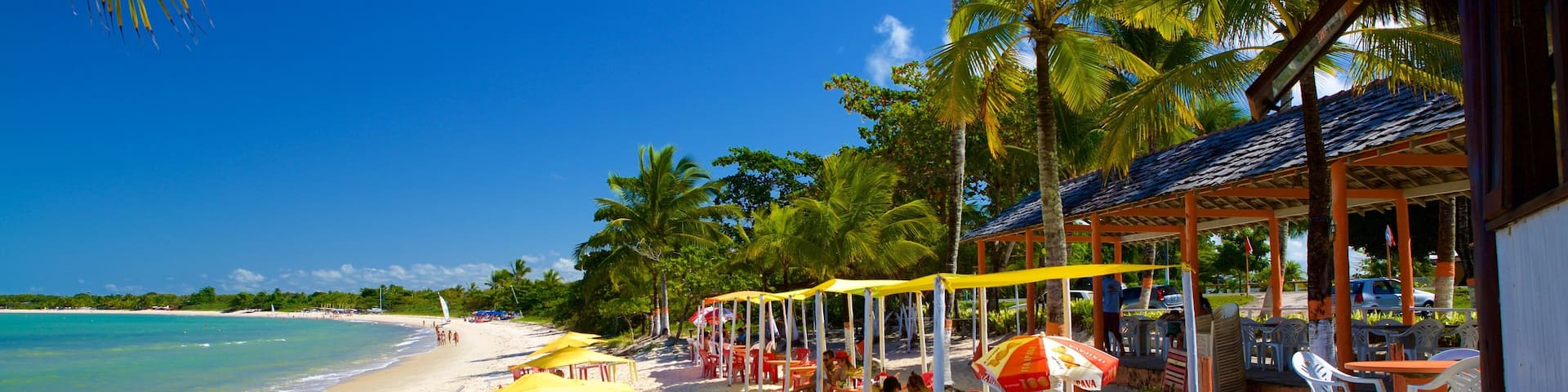 Muta Beach featuring a sandy beach, general coastal views and outdoor eating