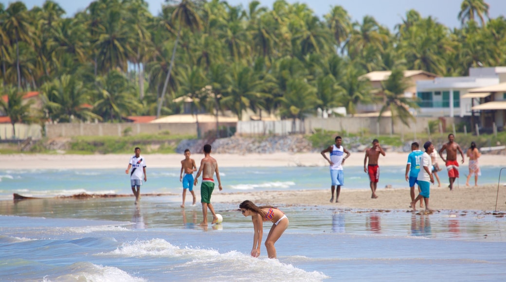 Playa Paripueira ofreciendo escenas tropicales, vista general a la costa y una playa