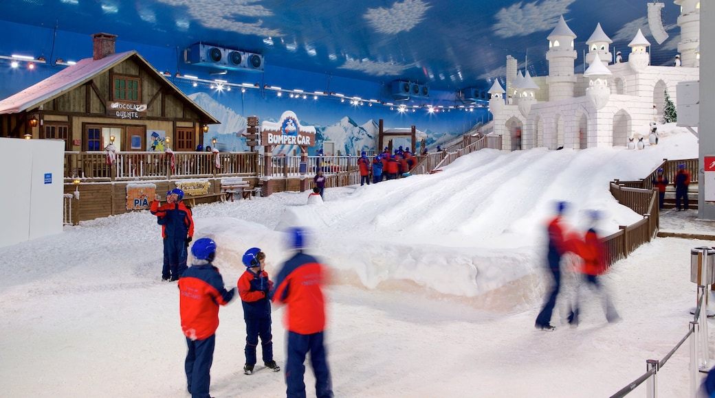 Gramado featuring snow tubing, snow and interior views