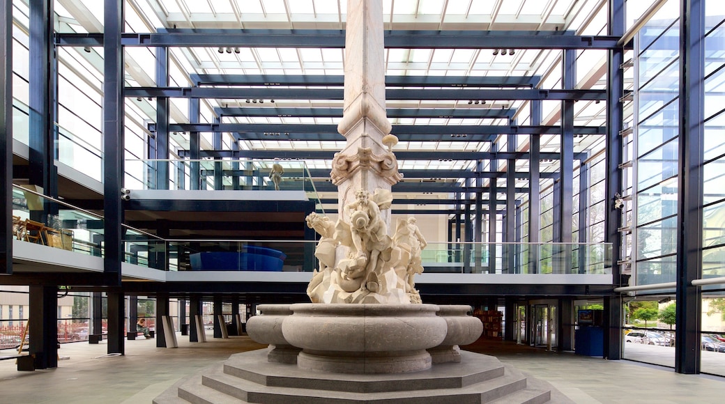 National Gallery of Slovenia showing a monument and modern architecture