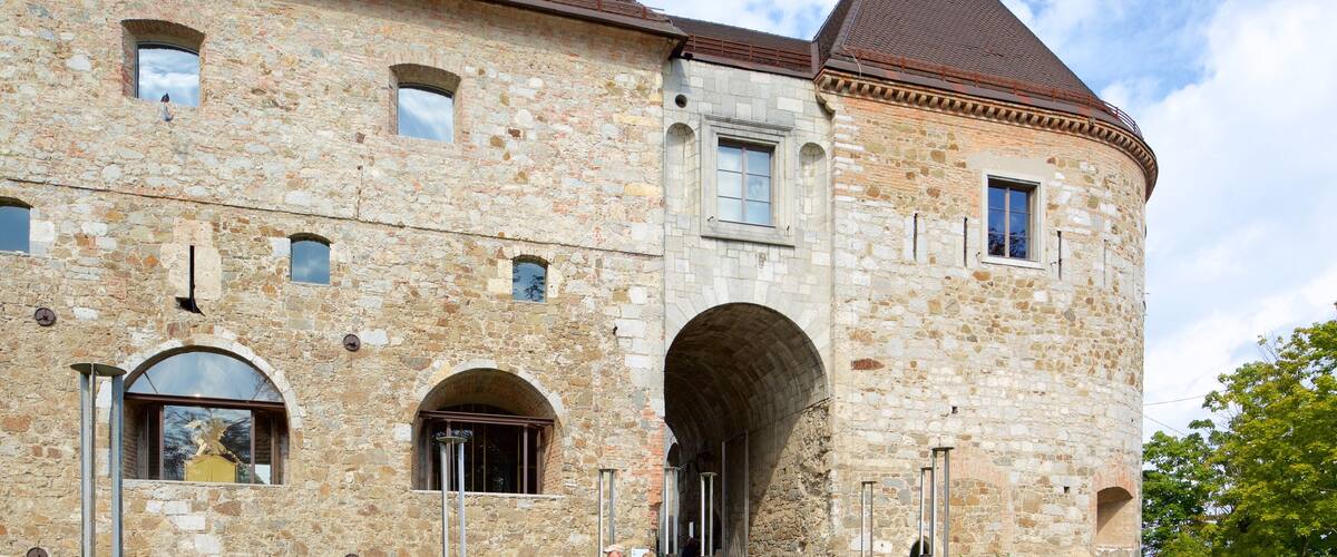 Castillo de Ljubljana ofreciendo castillo o palacio