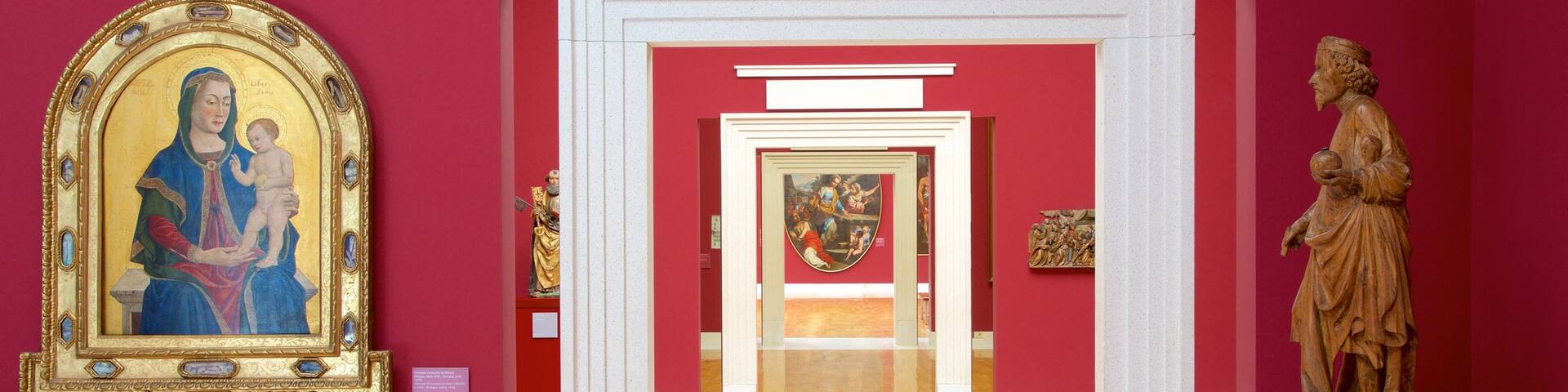 National Gallery of Slovenia showing interior views