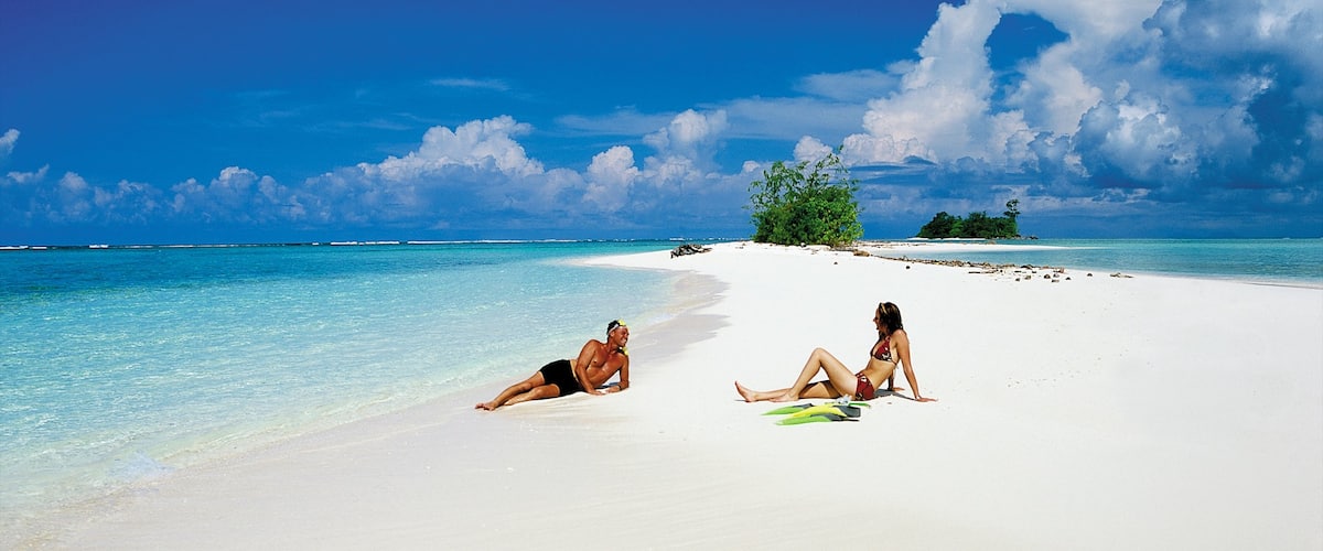 Honiara mit einem Sandstrand