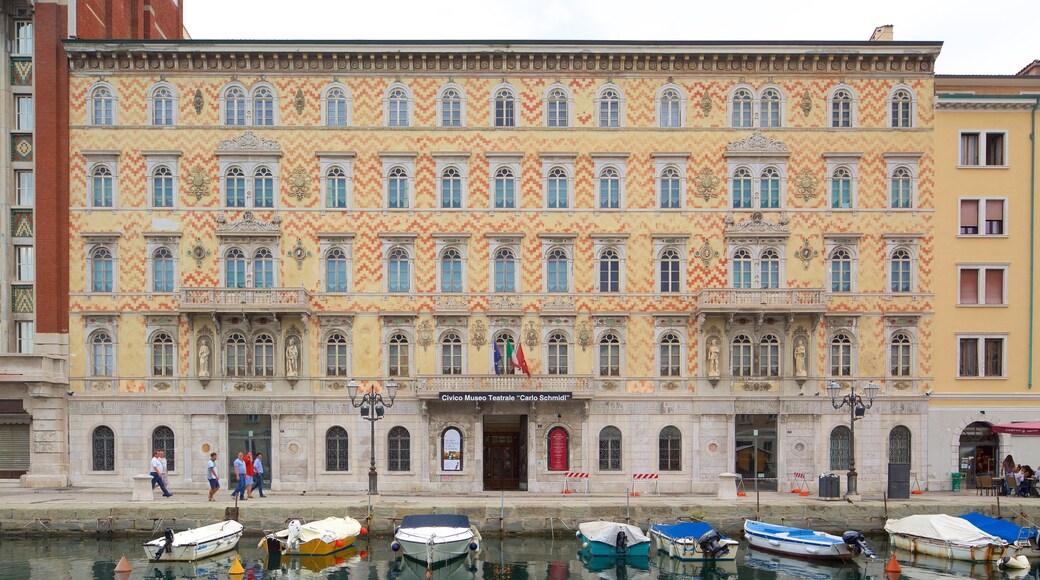 Trieste which includes boating, a river or creek and heritage architecture