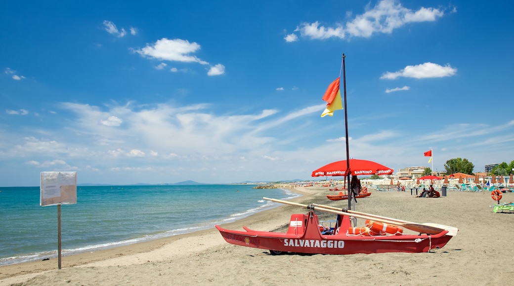 Tarquinia ofreciendo una playa