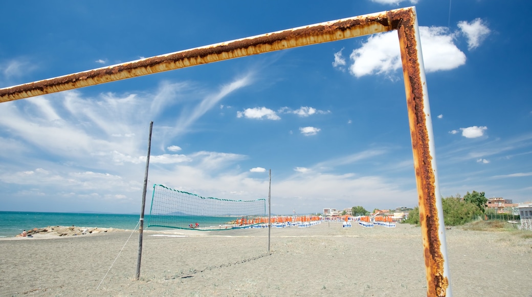 Tarquinia featuring a sandy beach