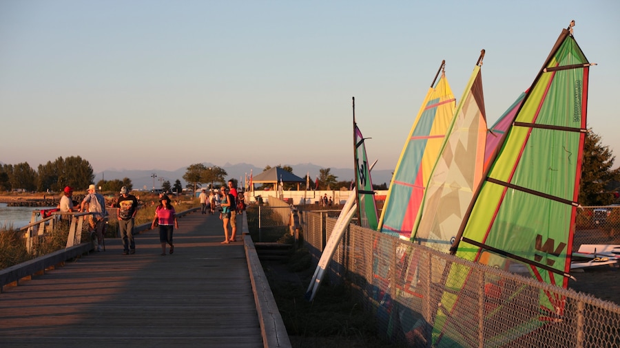 Parksville featuring sailing and a sunset