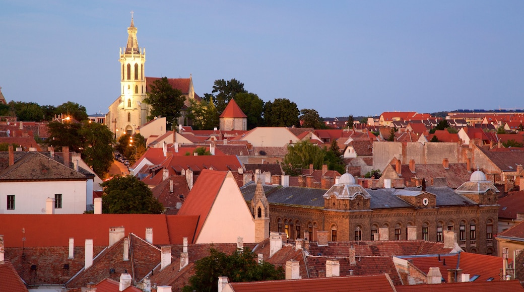 Sopron showing a city