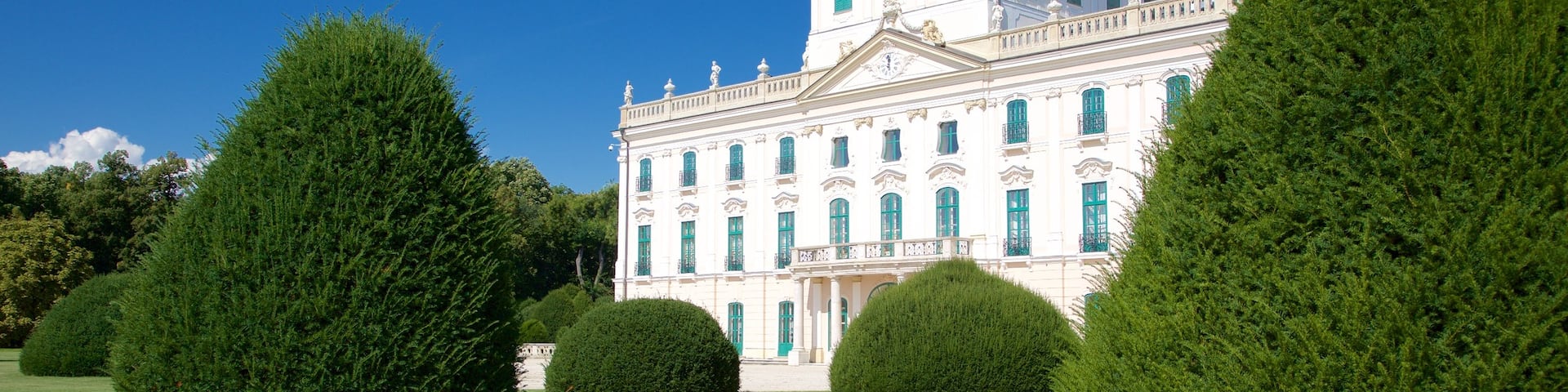 Esterhazy Palace which includes a park, heritage architecture and a castle