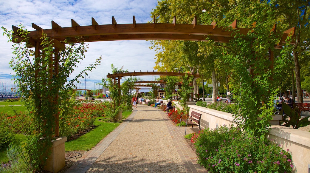 Balatonfured which includes a park