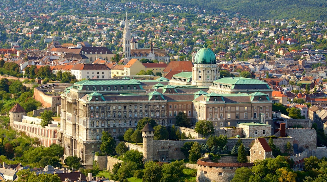 Citadellet som visar en stad, chateau eller palats och historisk arkitektur