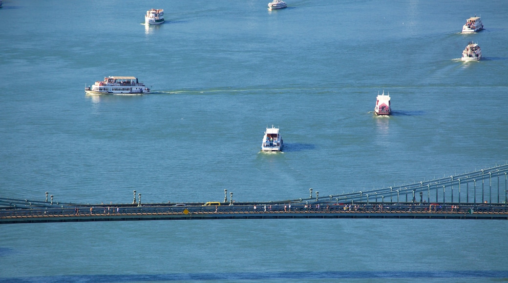 Citadella showing boating, a river or creek and a bridge